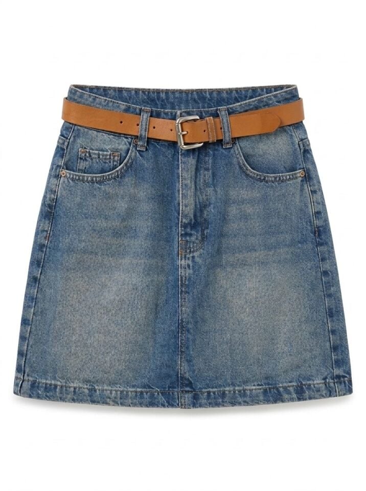 Mini Kot Etek Mavi - 42